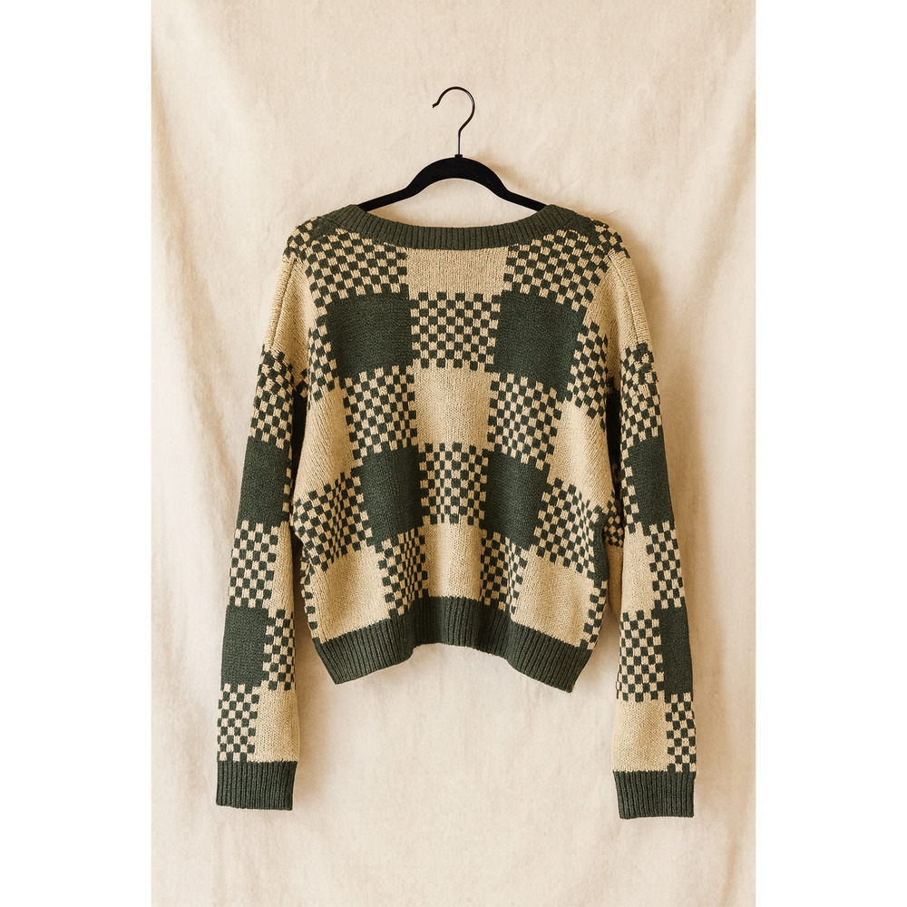 NOBO XXL Cropped Cardigan Y2K Revival Oversized Retro Aesthetic Cozy NWT - Picture 2 of 10
